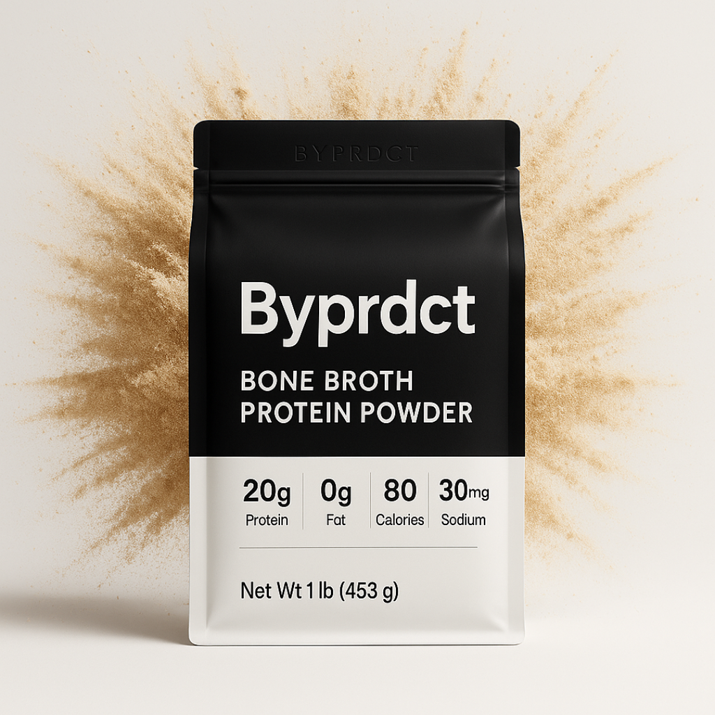 1 lbs unflavored bone broth protein